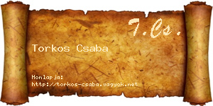 Torkos Csaba névjegykártya